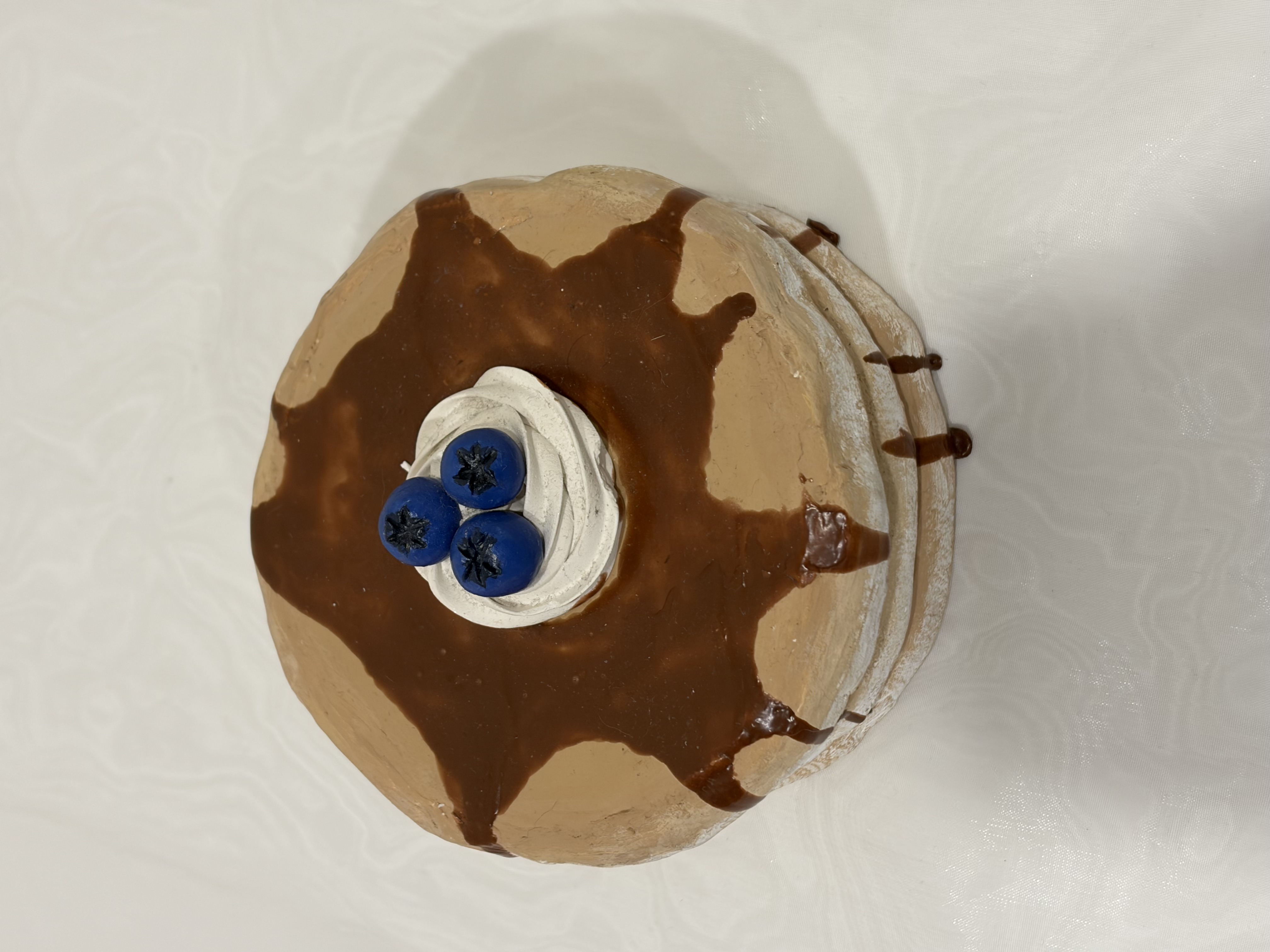 Top view of pancake: complex shape