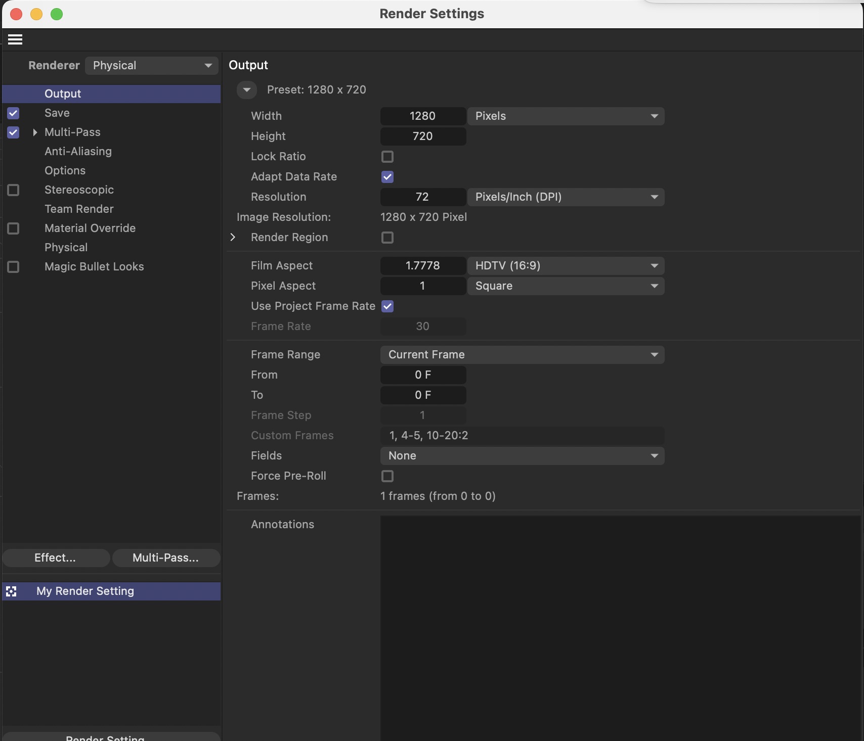 Fixing Cinema4d settings